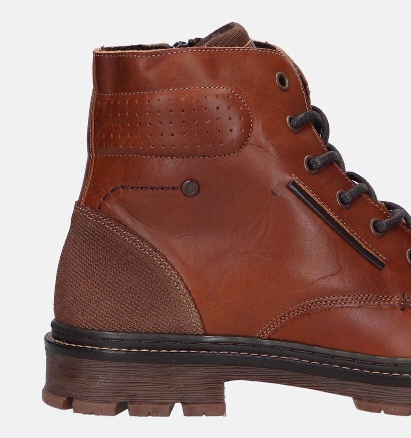 Bullboxer Cognac Boots voor heren (328892) - geschikt voor steunzolen