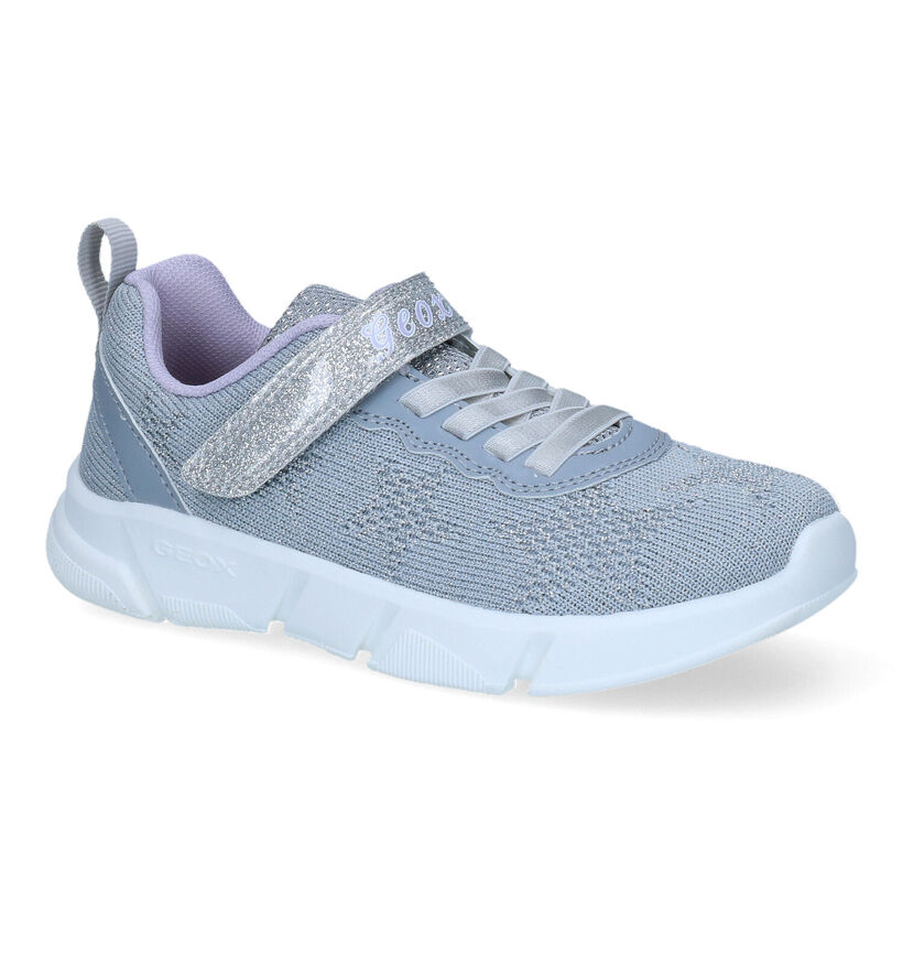 Geox Aril Zilveren Sneakers voor meisjes (311003) - geschikt voor steunzolen