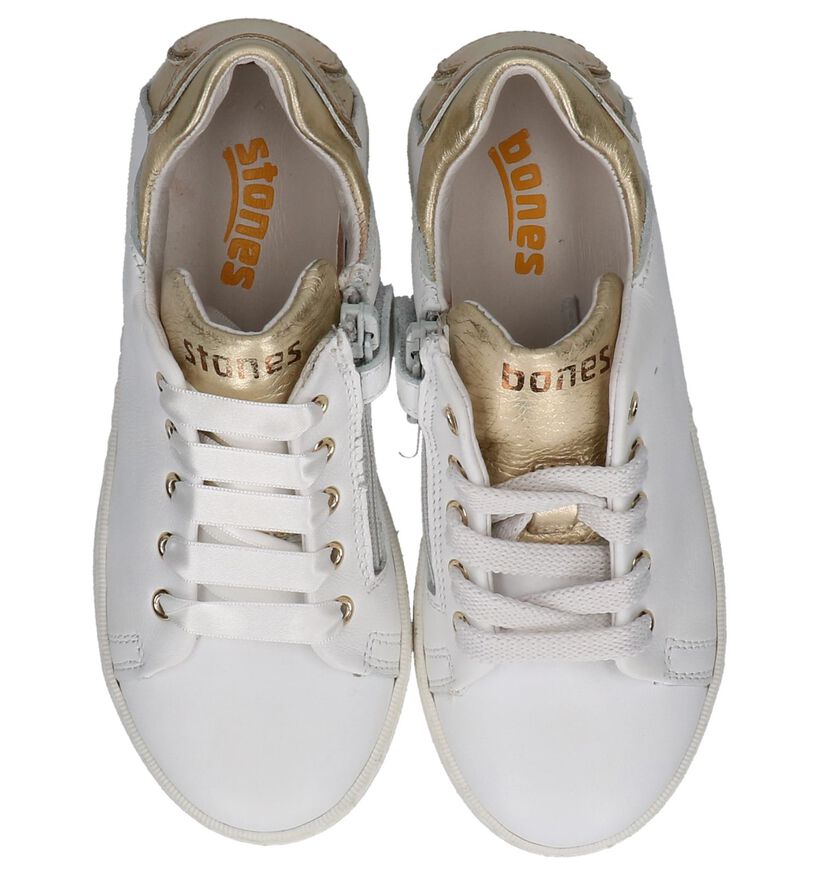 STONES and BONES Chaussures basses en Blanc en cuir (211528)