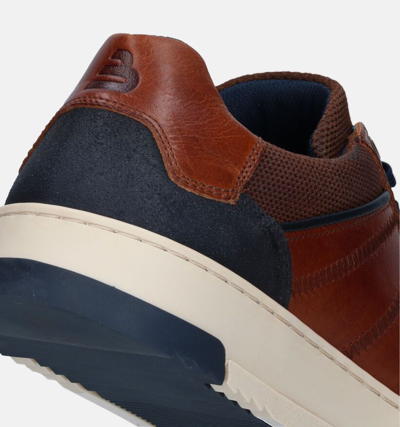 Bullboxer Cognac Veterschoenen voor heren (328907) - geschikt voor steunzolen