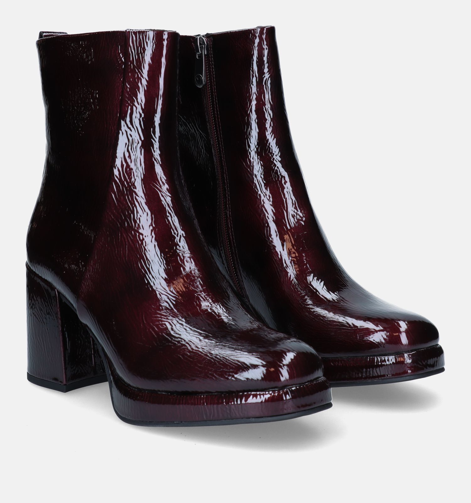 Marco Tozzi Bordeaux Enkellaarzen Met Blokhak Dames Enkellaarsjes Online op TORFS.BE