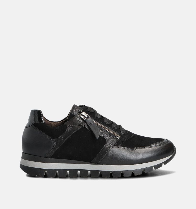 Gabor Zwarte Veterschoenen voor dames (360302) - geschikt voor steunzolen