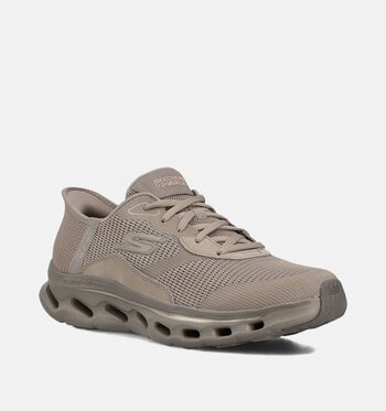 Skechers Slip-ins Low Sneakers Zwart/Taupe