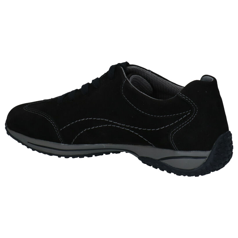 Gabor OptiFit Zwarte Veterschoenen voor dames (315300) - geschikt voor steunzolen