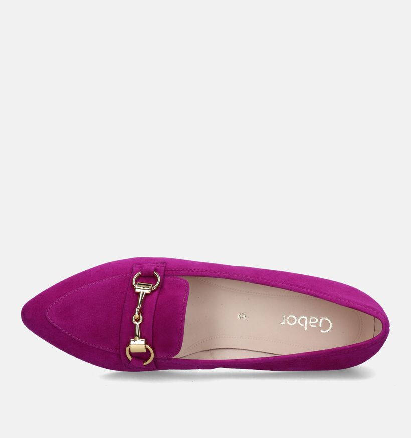 Gabor Loafers en Rose fuchsia pour femmes (331134) - pour semelles orthopédiques