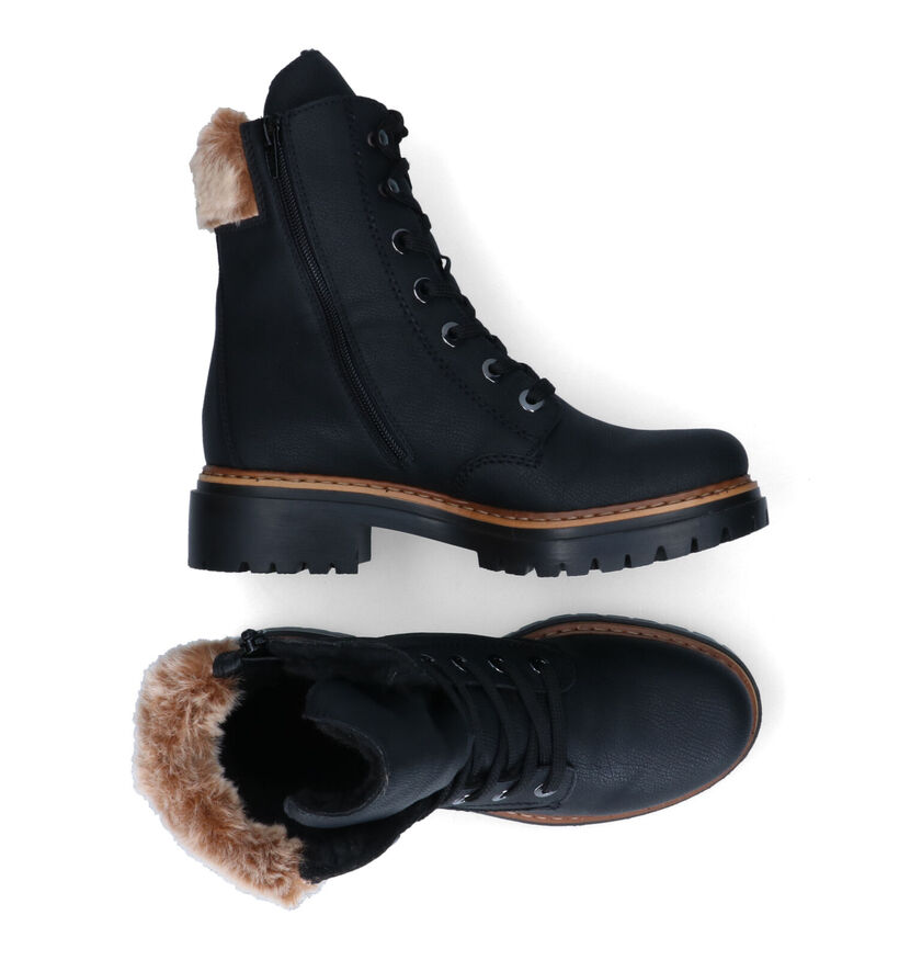 Rieker Boots à lacets en Noir pour femmes (347432)