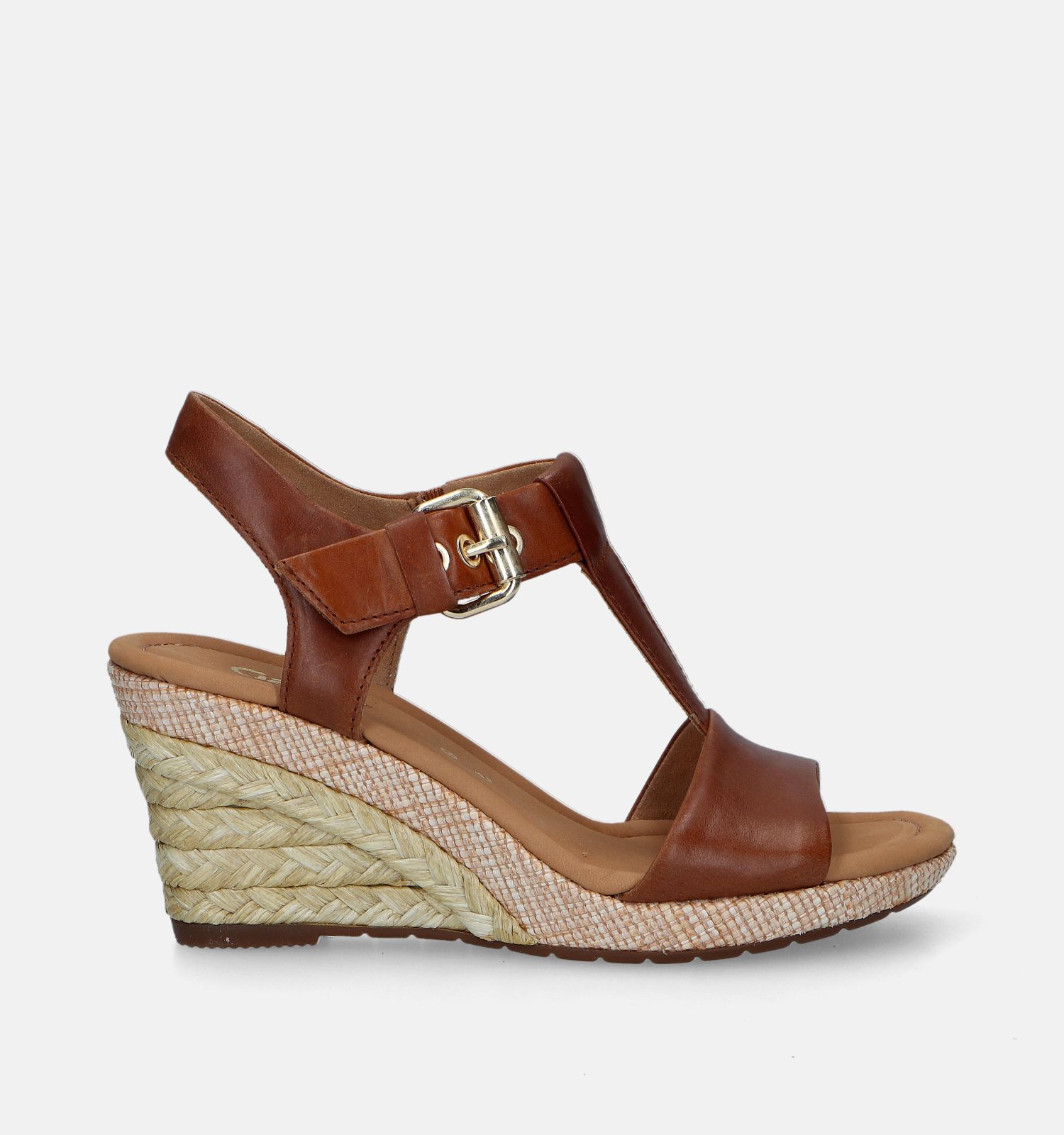 Gabor Comfort Cognac Sandalen Met Sleehak Dames Sandalen Online op TORFS.BE