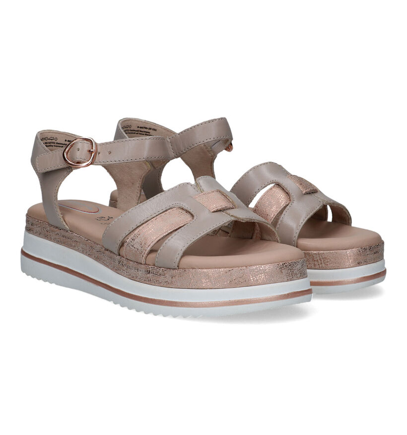 Tamaris Comfort Witte Plateausandalen voor dames (324098)