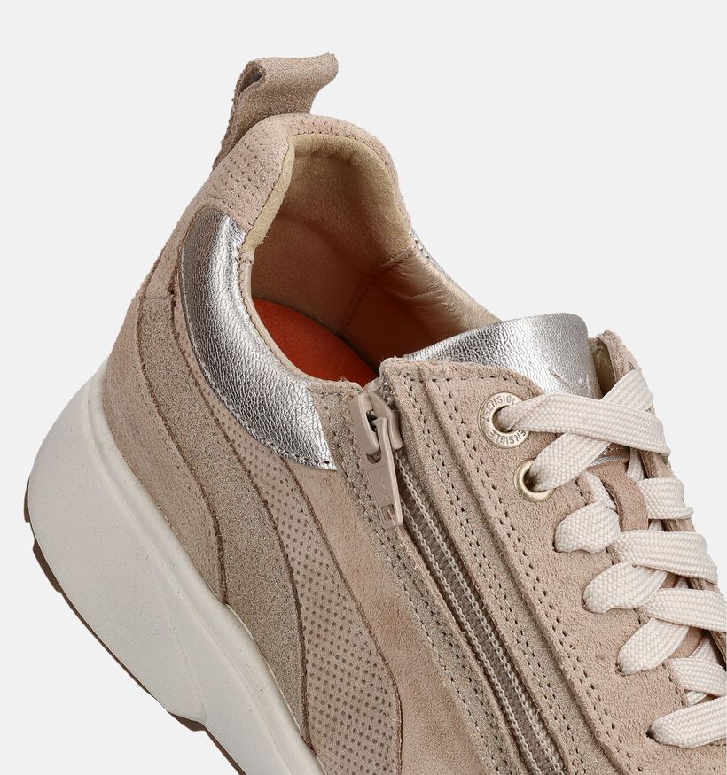 Xsensible Valletta Beige Brede Sneakers voor dames (373020) - geschikt voor steunzolen