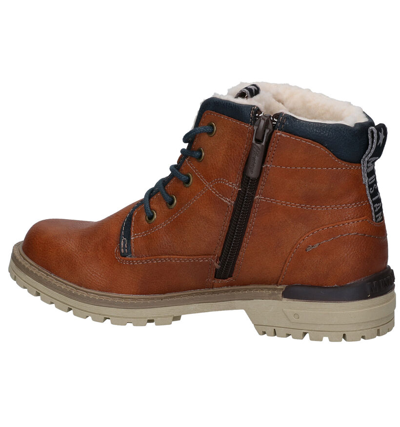 Mustang Cognac Boots voor jongens (313980)