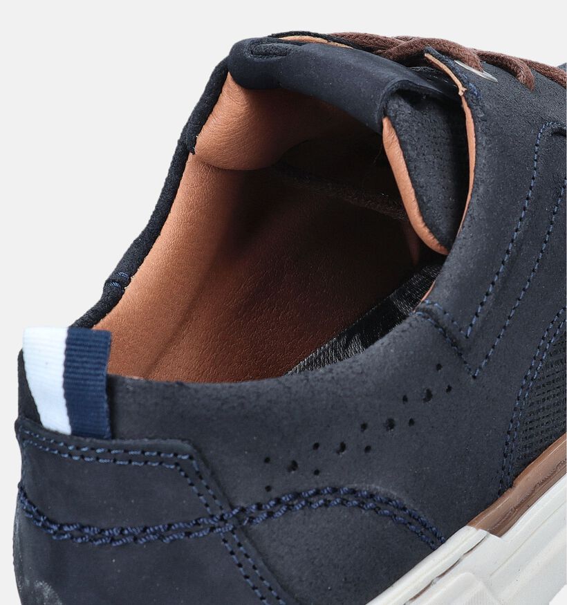 Bufflox Rome Blauwe Veterschoenen voor heren (353941) - geschikt voor steunzolen