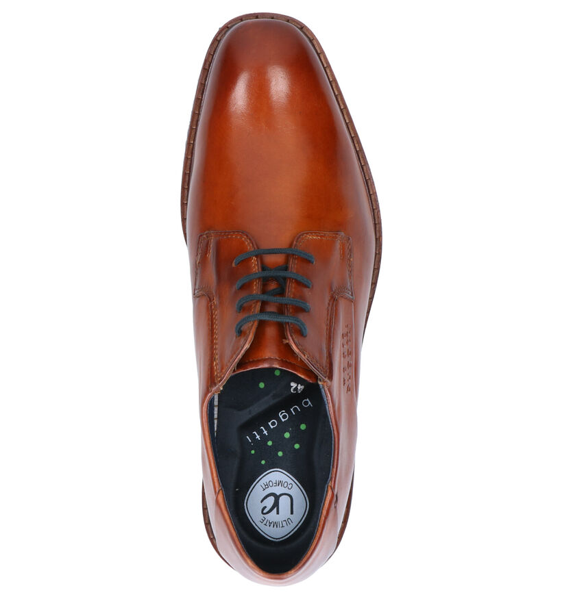 Bugatti Cognac Geklede Schoenen in leer (255350)