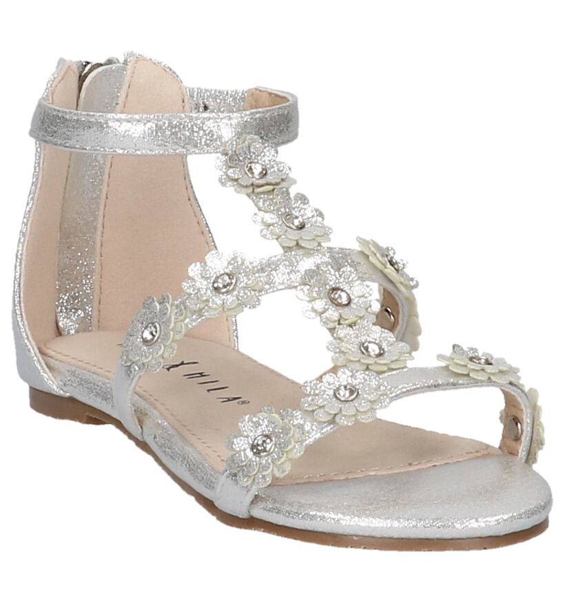 Zilveren Sandalen Milo & Mila in stof (209265)