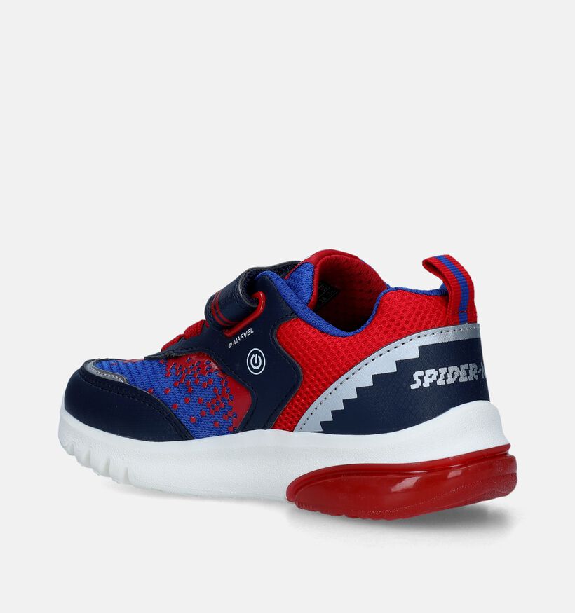 Geox Ciberdron Marvel Spider-Man Blauwe Sneakers voor jongens (339672) - geschikt voor steunzolen