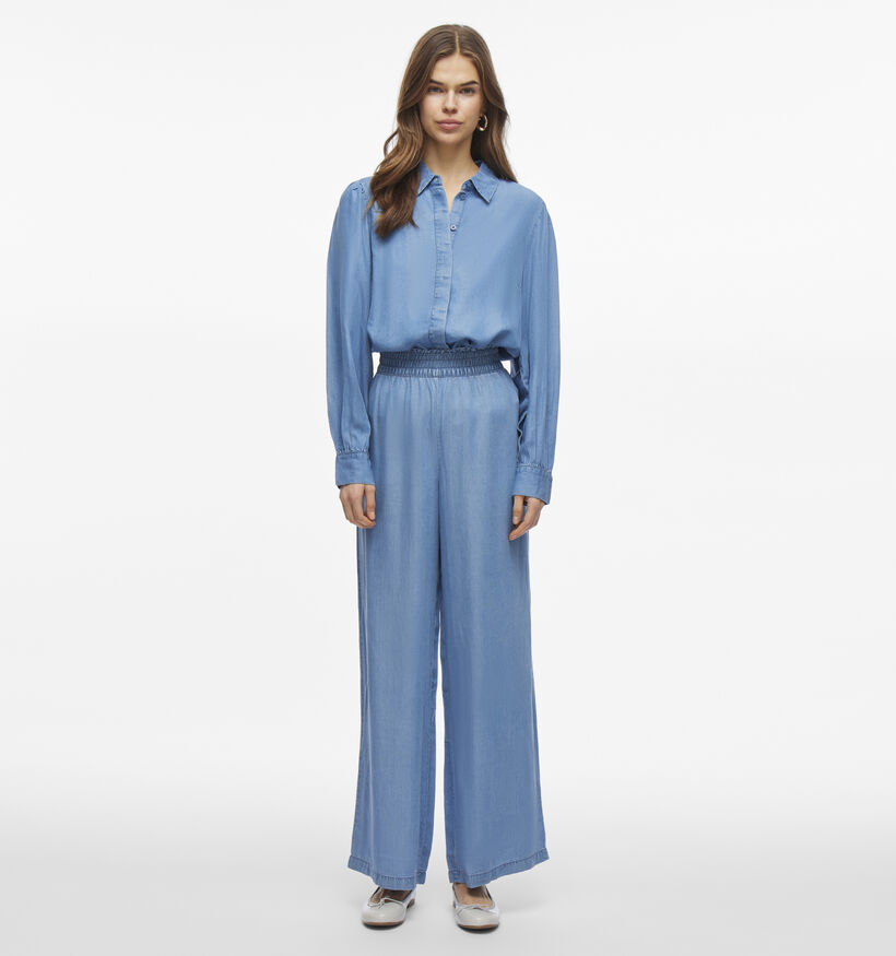 Vila Givani Chemise en jeans en Bleu pour femmes (351790)