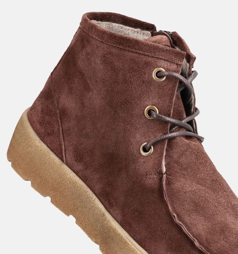 Think! Creps Boots &agrave; lacets en Marron pour femmes (381355) - pour semelles orthop&eacute;diques