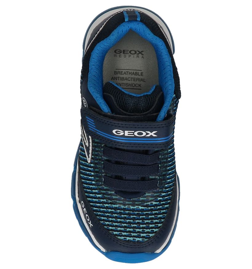 Geox Groene Sportieve Sneakers met Lichtjes in stof (210532)