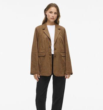 Blazer bruin Vila Vesten Bruin