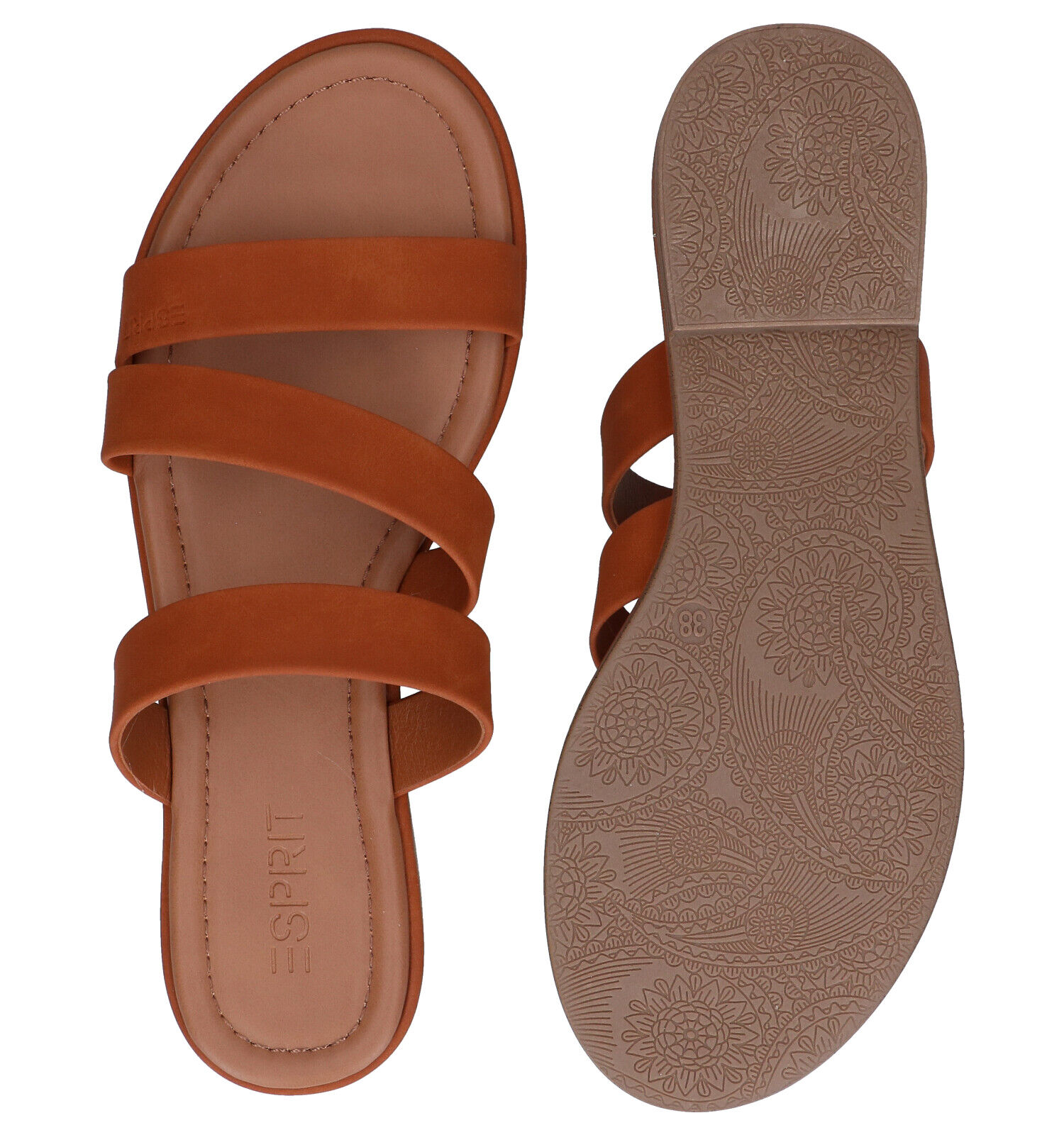 Esprit Moa Mules en Cognac Femmes Nu pieds en ligne sur TORFS.BE