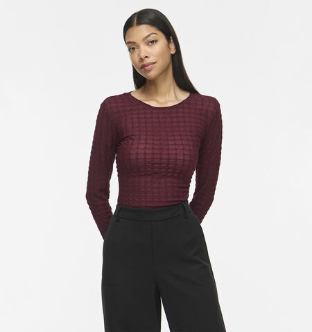 Vila T-shirts Bordeaux/Groen