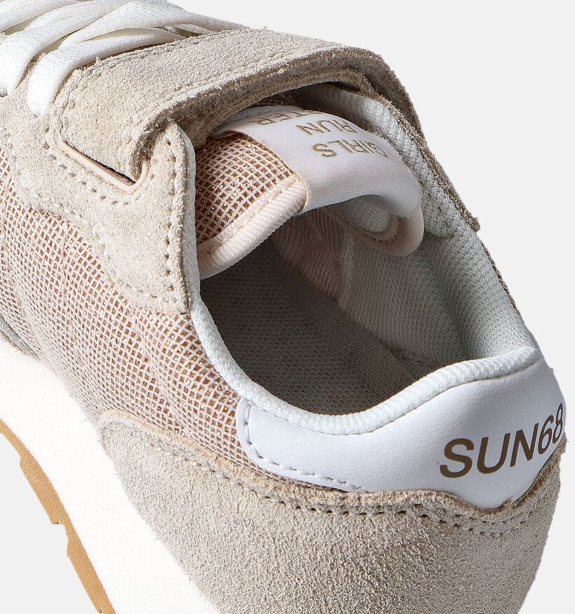 Sun68 Ally Glitter Baskets en Beige pour filles (352446) - pour semelles orthopédiques