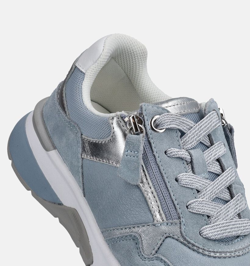 Gabor Rollingsoft Baskets casual en Bleu clair pour femmes (369511) - pour semelles orthop&eacute;diques