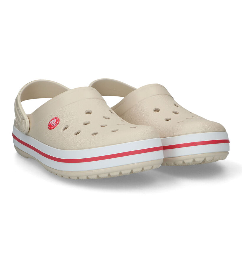 Crocs Crocband Clog Claquettes en Beige pour femmes (356293)
