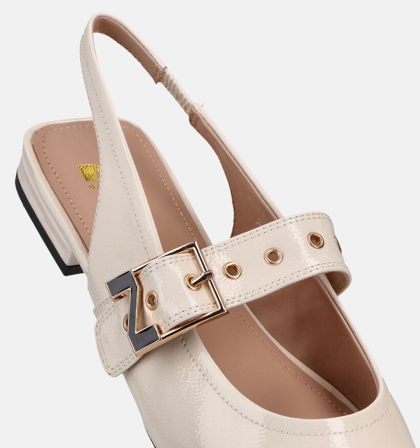 Nathan-Baume Ecru Slingback Ballerina's voor dames (372238)