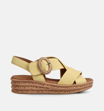 Gabor Best Fitting Sandales Blanc/Jaune/Or