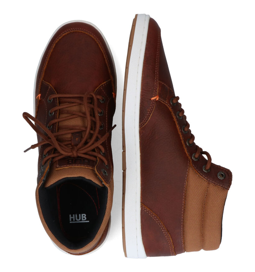 Hub Industry 2.0 Cognac Bottines voor heren (314729) - geschikt voor steunzolen