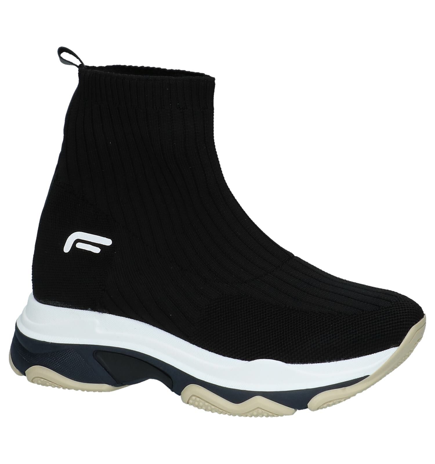 Fornarina Super 1 Slip on Sneakers Zwart Dames Sneakers Online op TORFS.BE