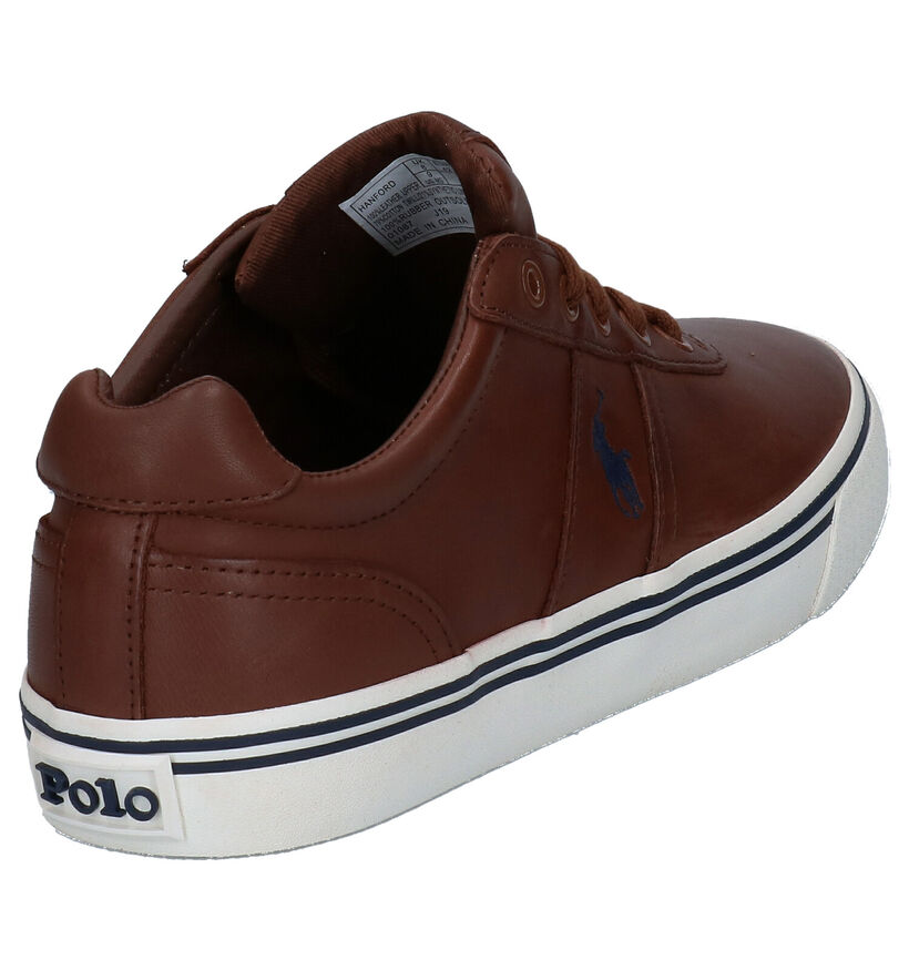 Polo Ralph Lauren Hanford Baskets en Blanc en cuir (290677)