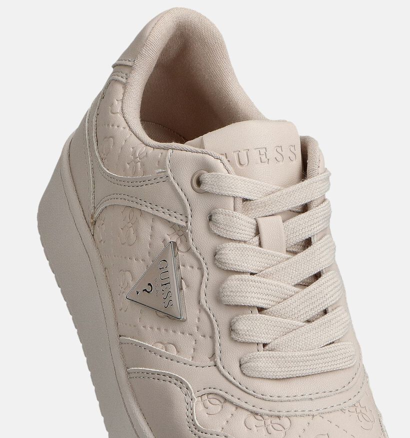 Guess Miram Lichtbeige Geklede Sneakers voor dames (366542) - geschikt voor steunzolen