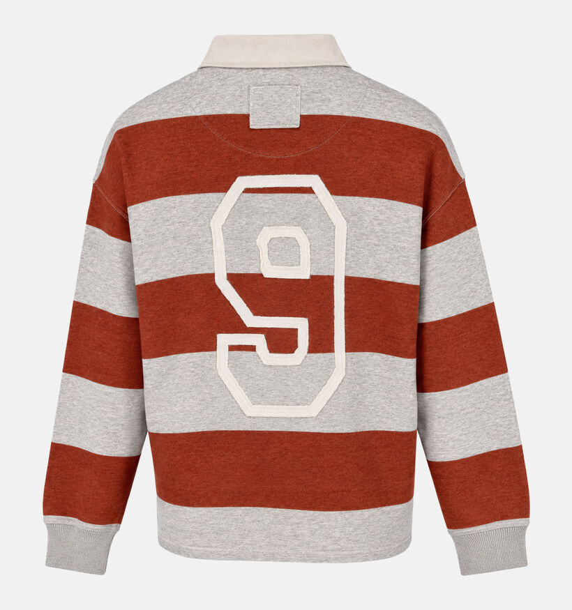The Shirt Project Sweatshirt en Gris/Rouge pour femmes (381897)