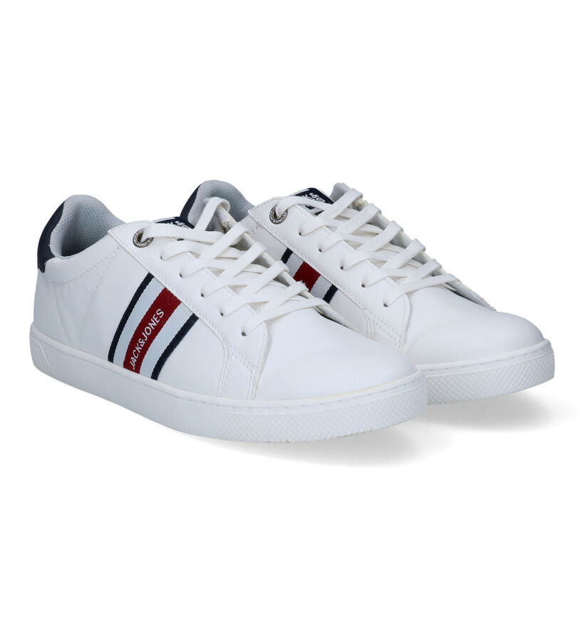 Jack & Jones Trent Tape Chaussures &agrave; lacets en Blanc en simili cuir (305179)