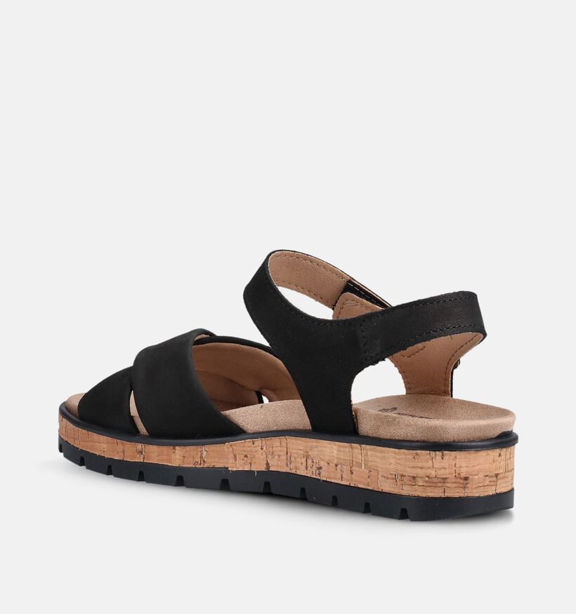 Solemade Mia 01 Zwarte Sandalen voor Steunzolen voor dames (371618) - geschikt voor steunzolen