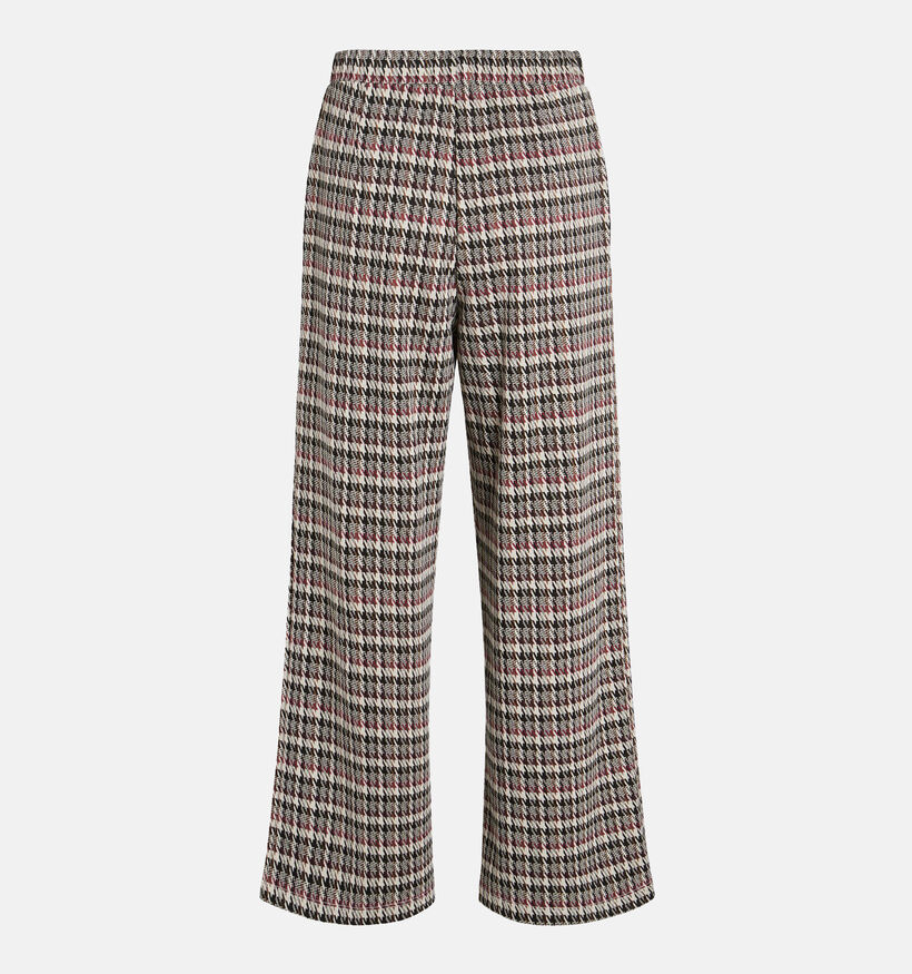 Vila Raja Bruine Geruite broek voor dames (332085)