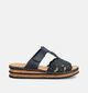 Rieker Donkerblauwe Slippers voor dames (370448)