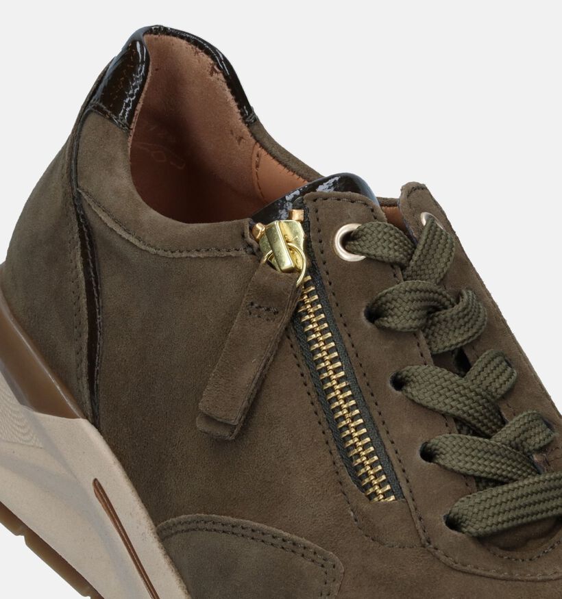 Gabor OptiFit Taupe Sneakers voor dames (331571) - geschikt voor steunzolen