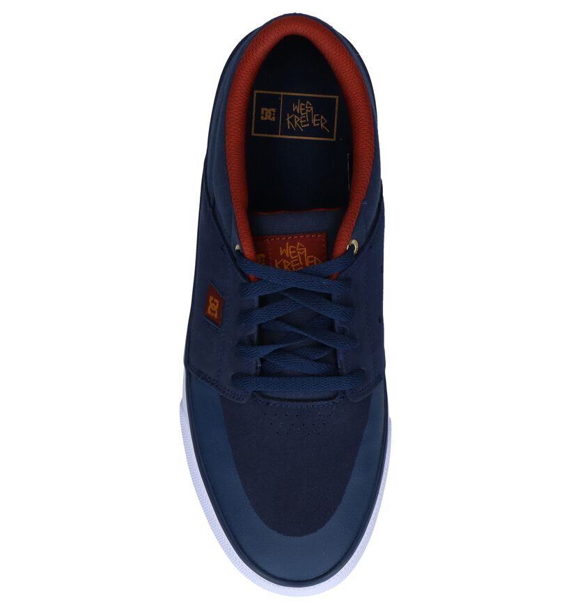 DC Shoes Skate sneakers en Bleu foncé en simili cuir (198606)