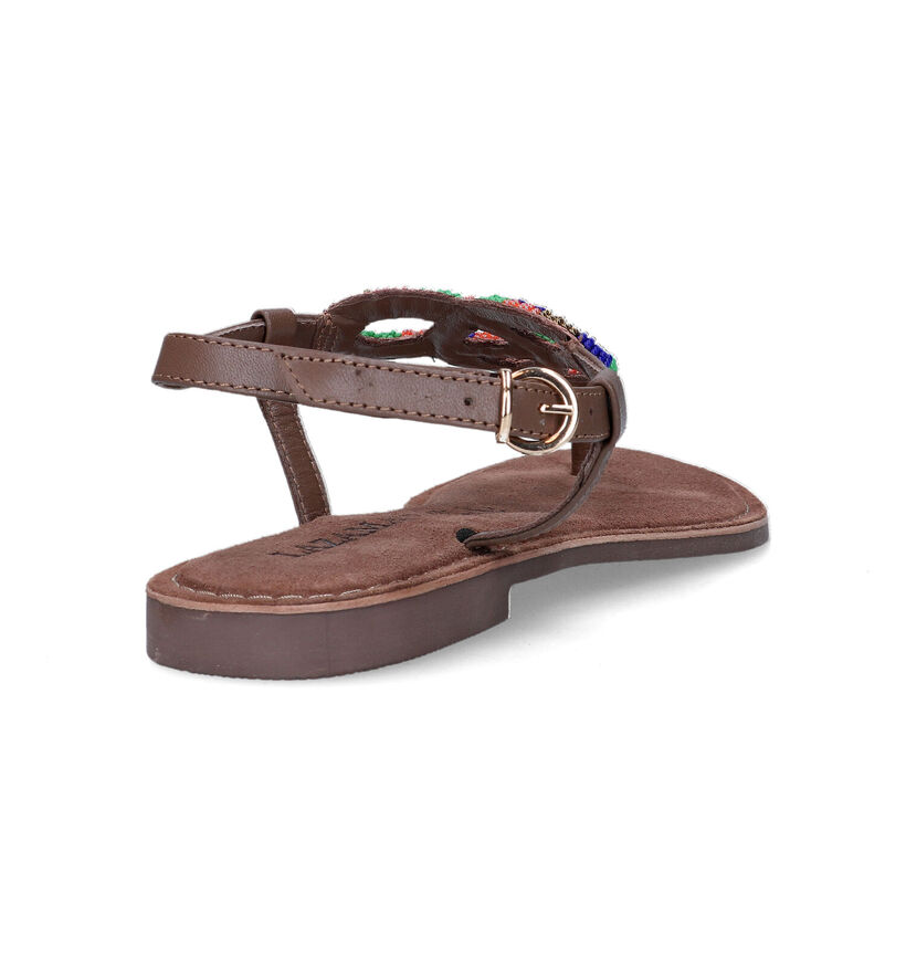 Lazamani Bruine Sandalen voor dames (323941)