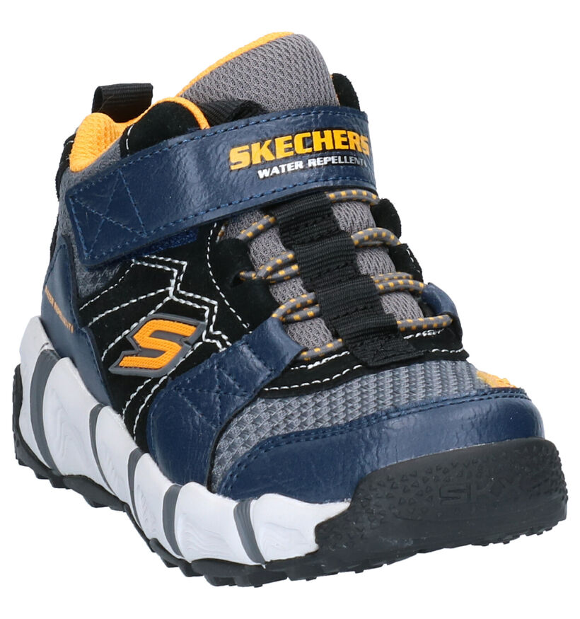 Skechers Baskets hautes en Bleu foncé en cuir (263932)