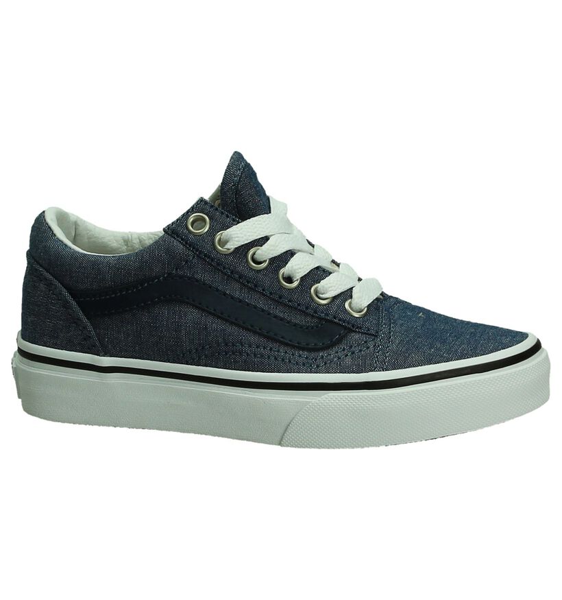 Vans Old Skool Skate sneakers en Bleu foncé en textile (190404)