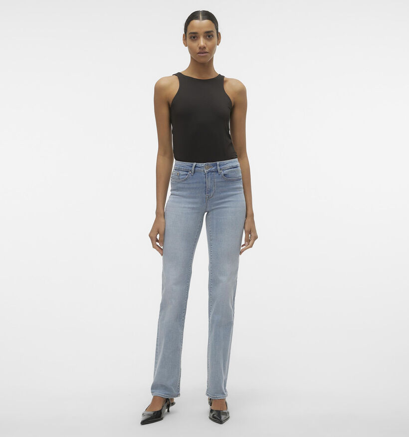 Vero Moda Flash Straight jeans en Bleu pour femmes (337276)