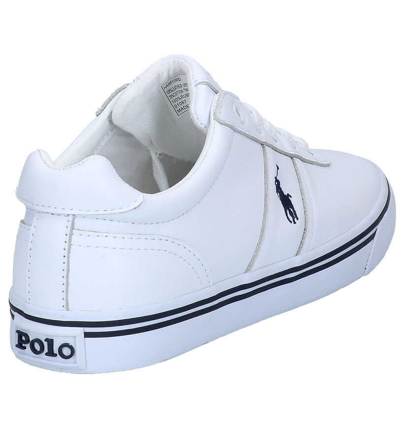 Polo Ralph Lauren Hanford Baskets en Blanc en cuir (290677)