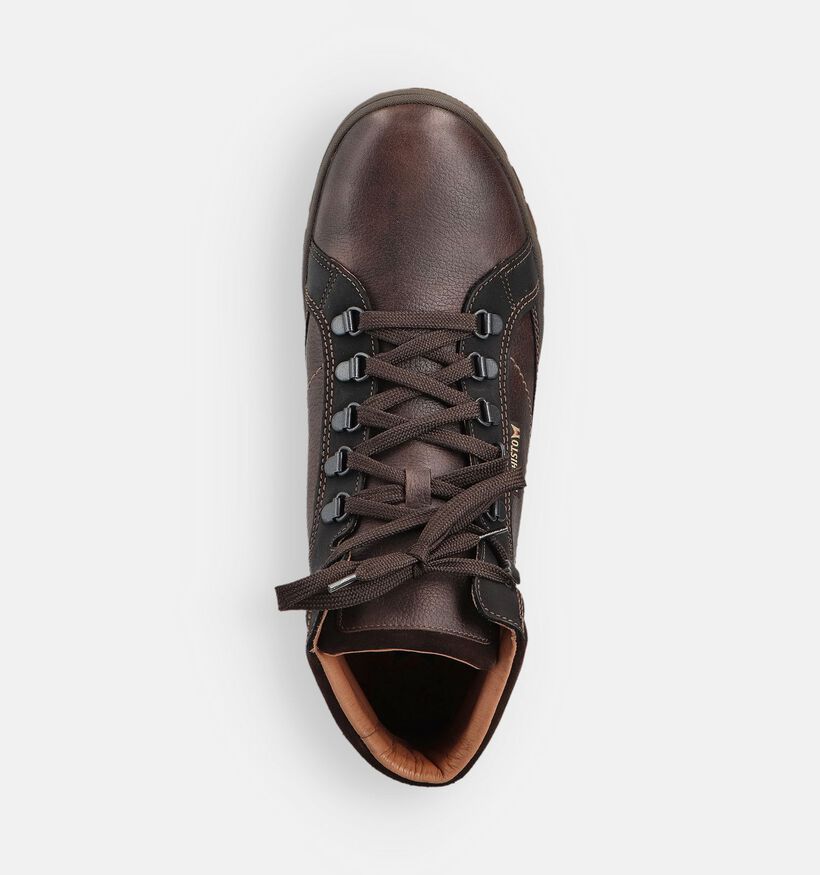 Mephisto Pitt Nevada Boots &agrave; lacets en Marron pour hommes (379025) - pour semelles orthop&eacute;diques