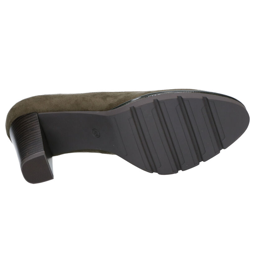 Marco Tozzi Escarpins en Vert kaki en textile (257216)