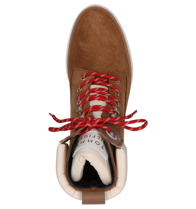 Tommy Hilfiger Boots à lacets en Cognac en daim (255931)
