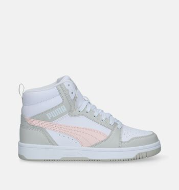 Puma Rebound Mid Baskets Blanc/Rose