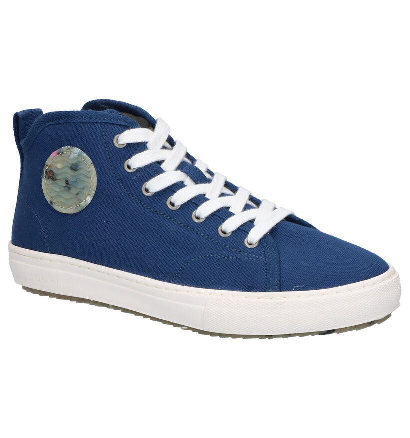 Zouri Baskets montantes en Jaune en textile (275255)